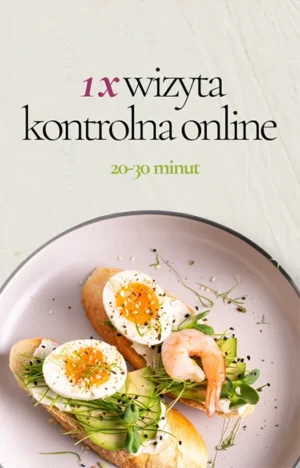 1x wizyta kontrolna online <br>(20-30 min)